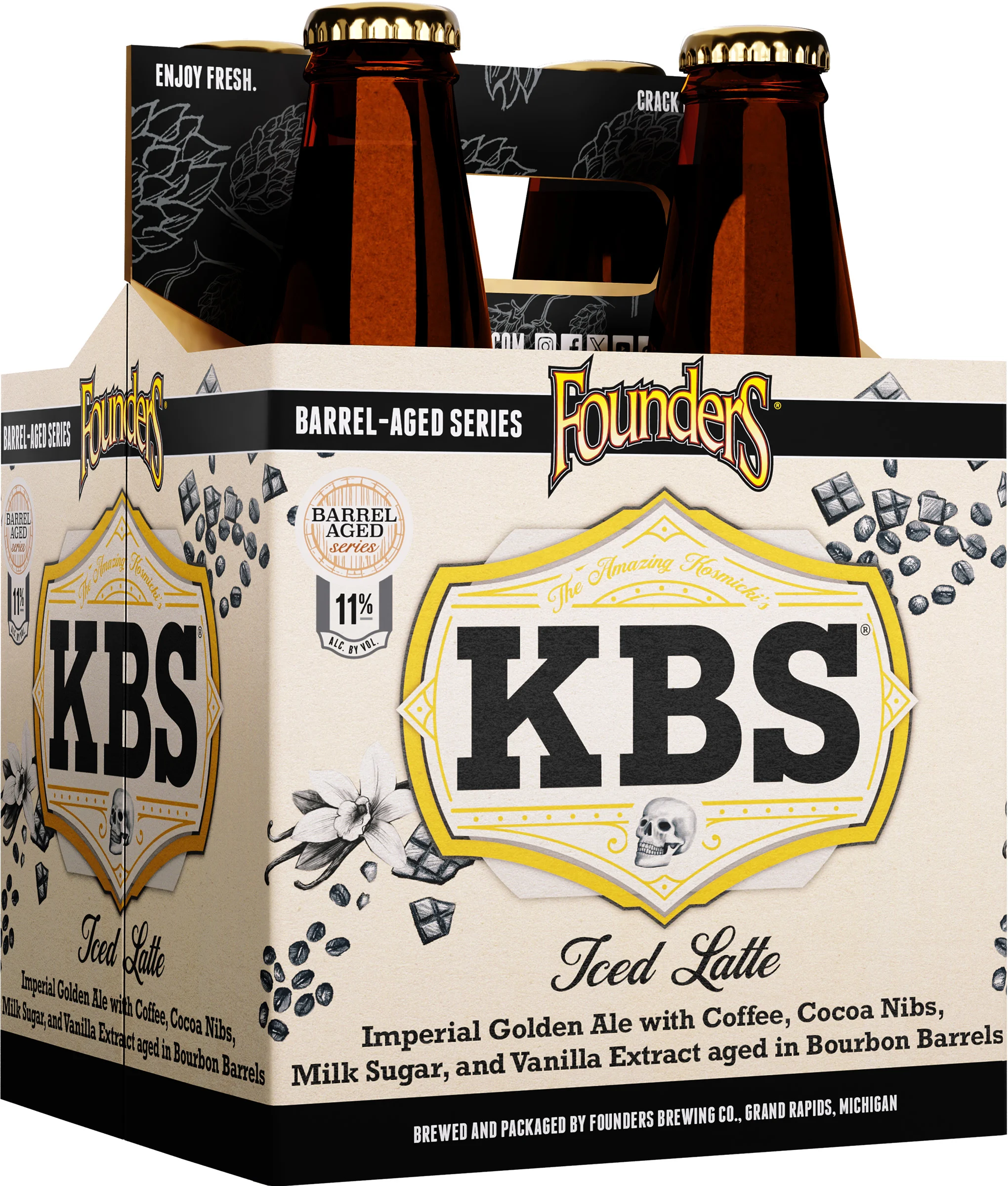 Founders KBS Iced Latte 12oz 4pk Btls