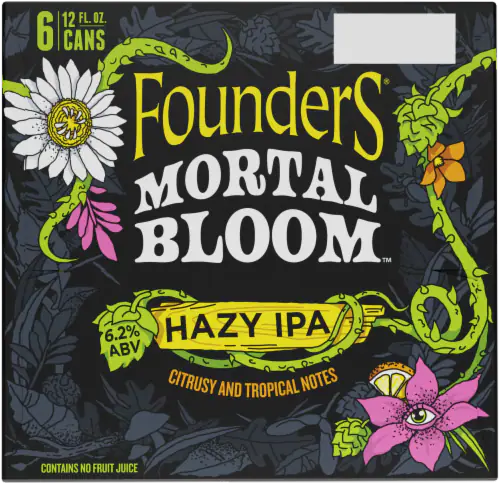 Founders Mortal Bloom Hazy IPA 12oz 6pk Cn