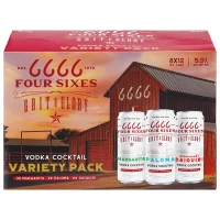 Four Sixes Vodka Cocktail Variety 12oz 8pk Cns