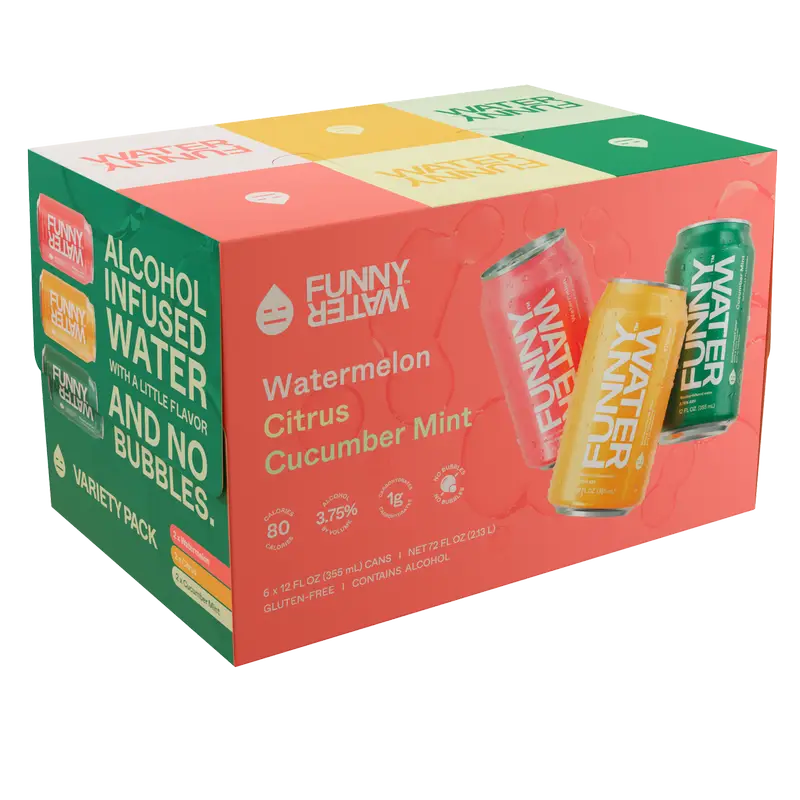Funny Water Citrus Variety Pack 12oz 6pk Cn