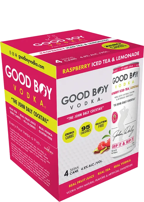 Good Boy John Daly Raspberry Iced Tea & Lemonade 4pk Cn