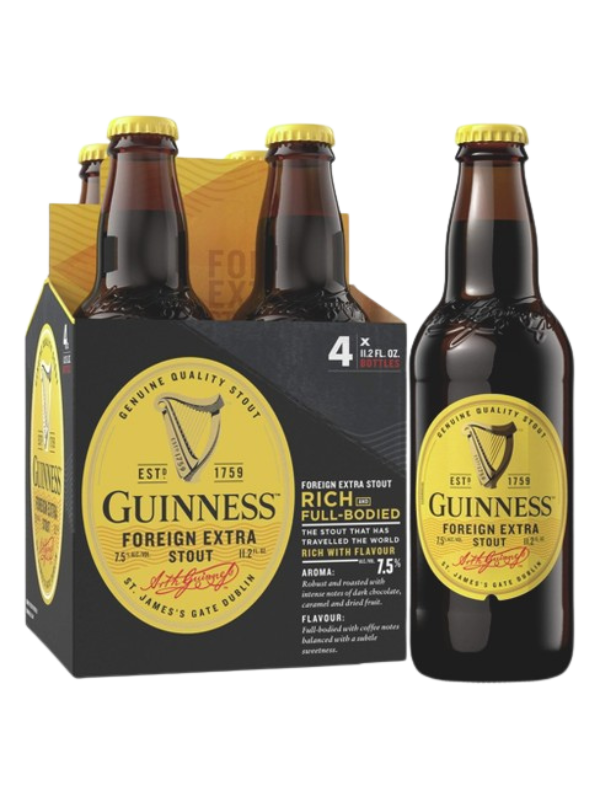 Guinness Foreign Extra Stout 11.2oz 4Pk Btl