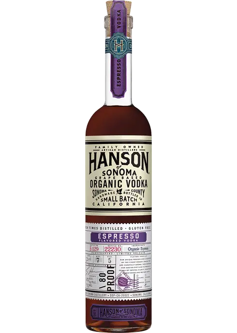 Hanson of Sonoma Organic Espresso Vodka 750ml