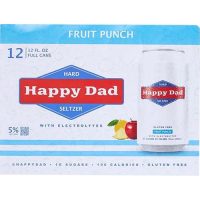 Happy Dad Seltzer Fruit Punch 12oz 12pk Cn