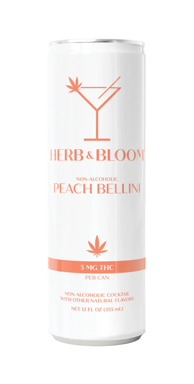 Herb & Bloom Peach Bellini 10mg THC 12oz 4pk Cn