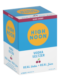 High Noon Hard Seltzer Black Cherry 12oz 4pk Cn