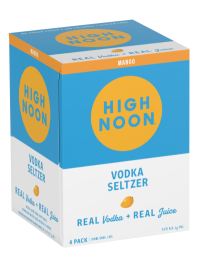 High Noon Hard Seltzer Mango 12oz 4pk Cn