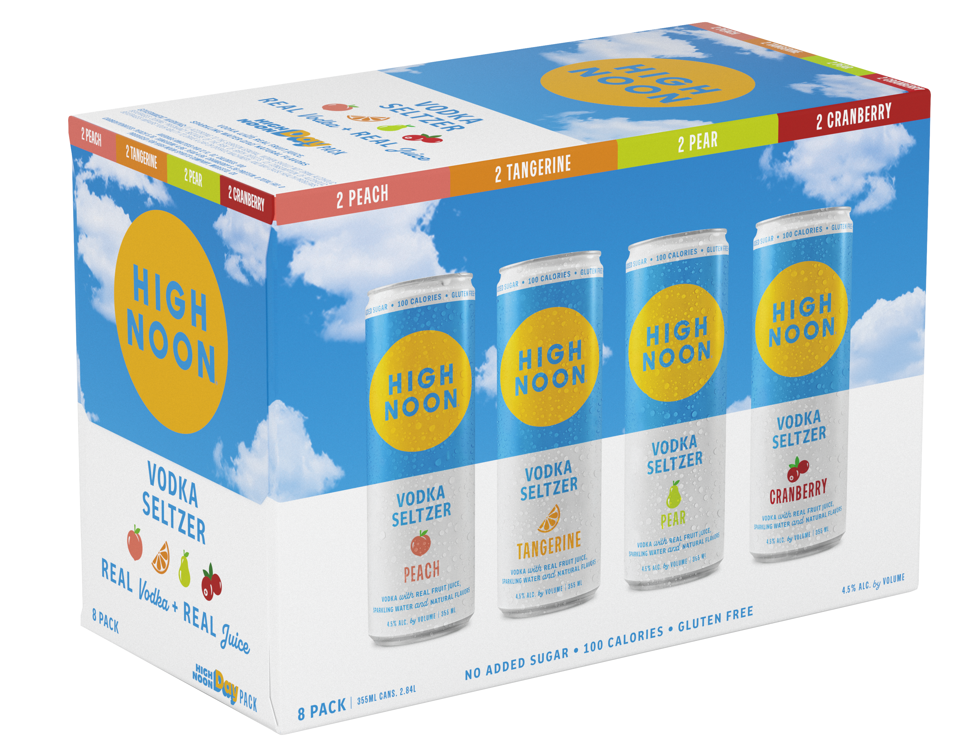 High Noon Hard Seltzer Day Variety 8pk 12oz Cn