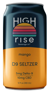 High Rise Mango Seltzer THC 5mg 12oz 4pk Cn