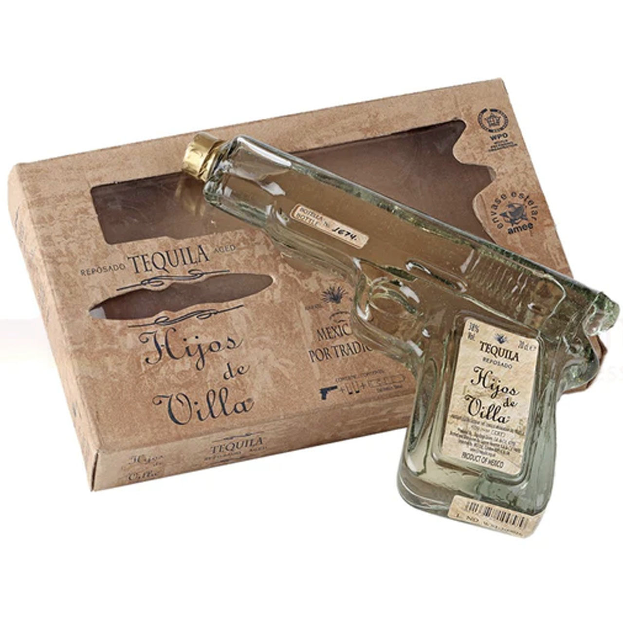 Hijos de Villa Reposado Tequila Pistol 200ml