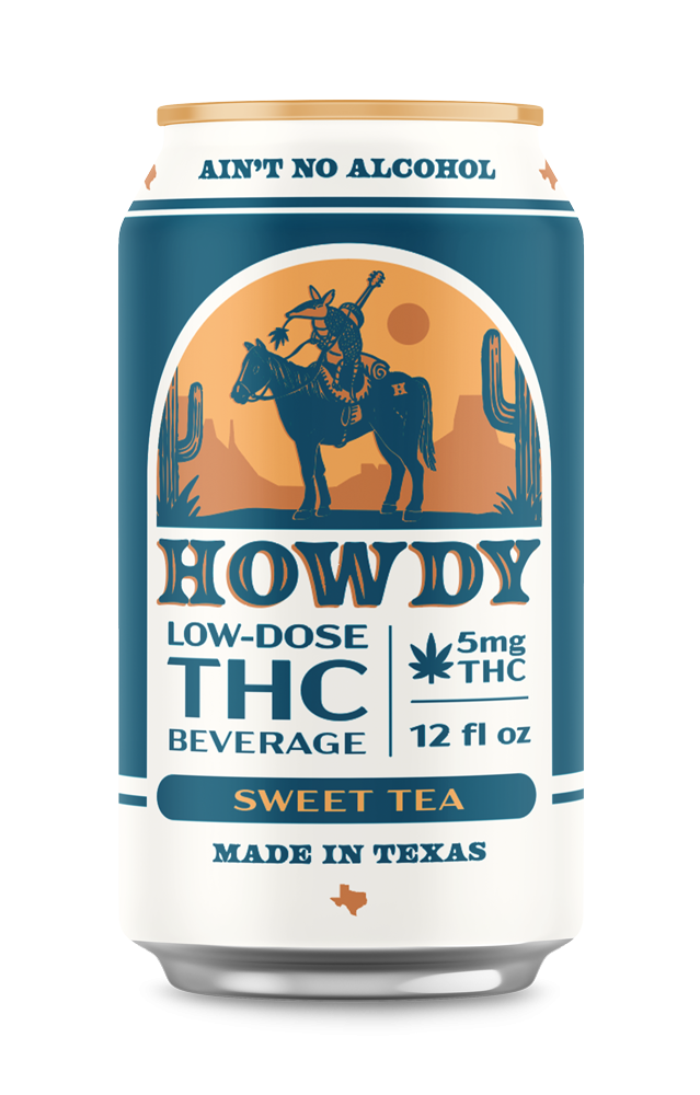 Howdy Sweet Tea THC 5Mg 12oz 4pk Cn