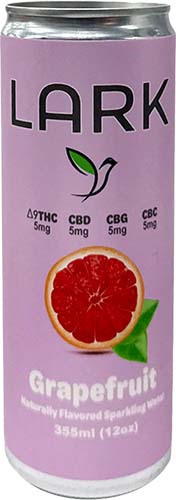 Lark D9 THC Grapefruit Seltzer 5mg 12oz 4pk Cn
