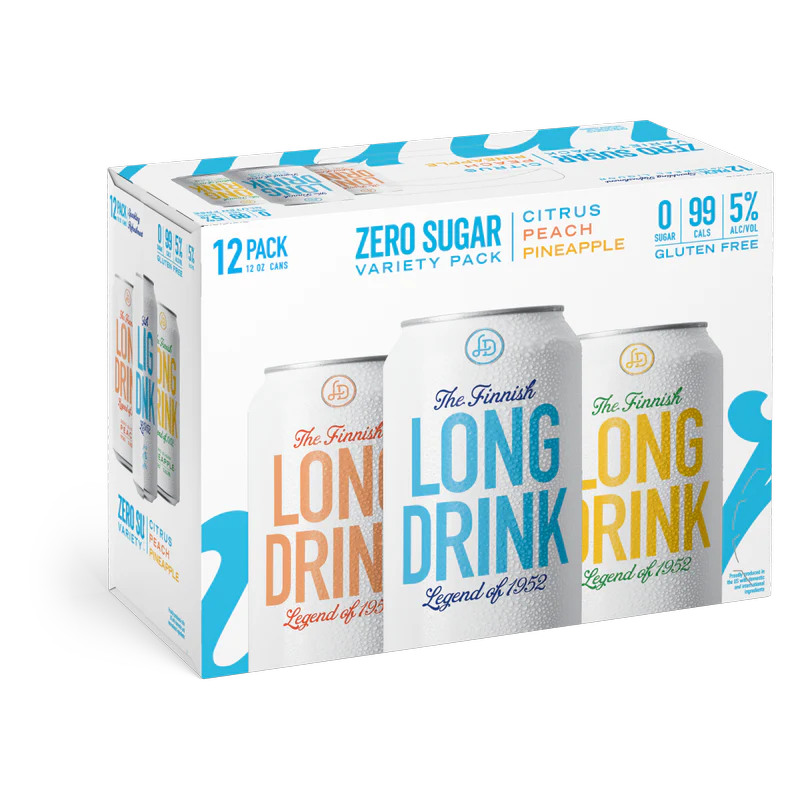 Long Drink Zero Sugar Variety Pack 12oz 12pk