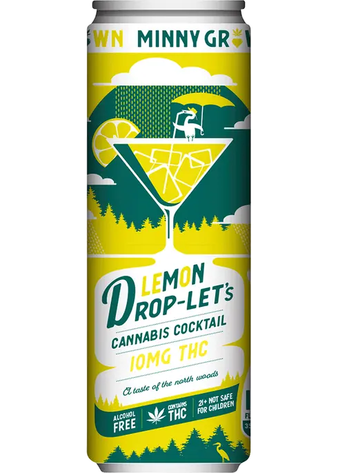 Minny Grown THC 10mg Lemon Drop 12oz 4pk Cns