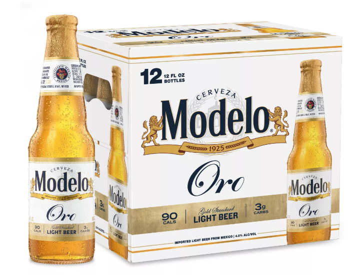 Modelo Oro Light Beer 12oz 12pk Btl
