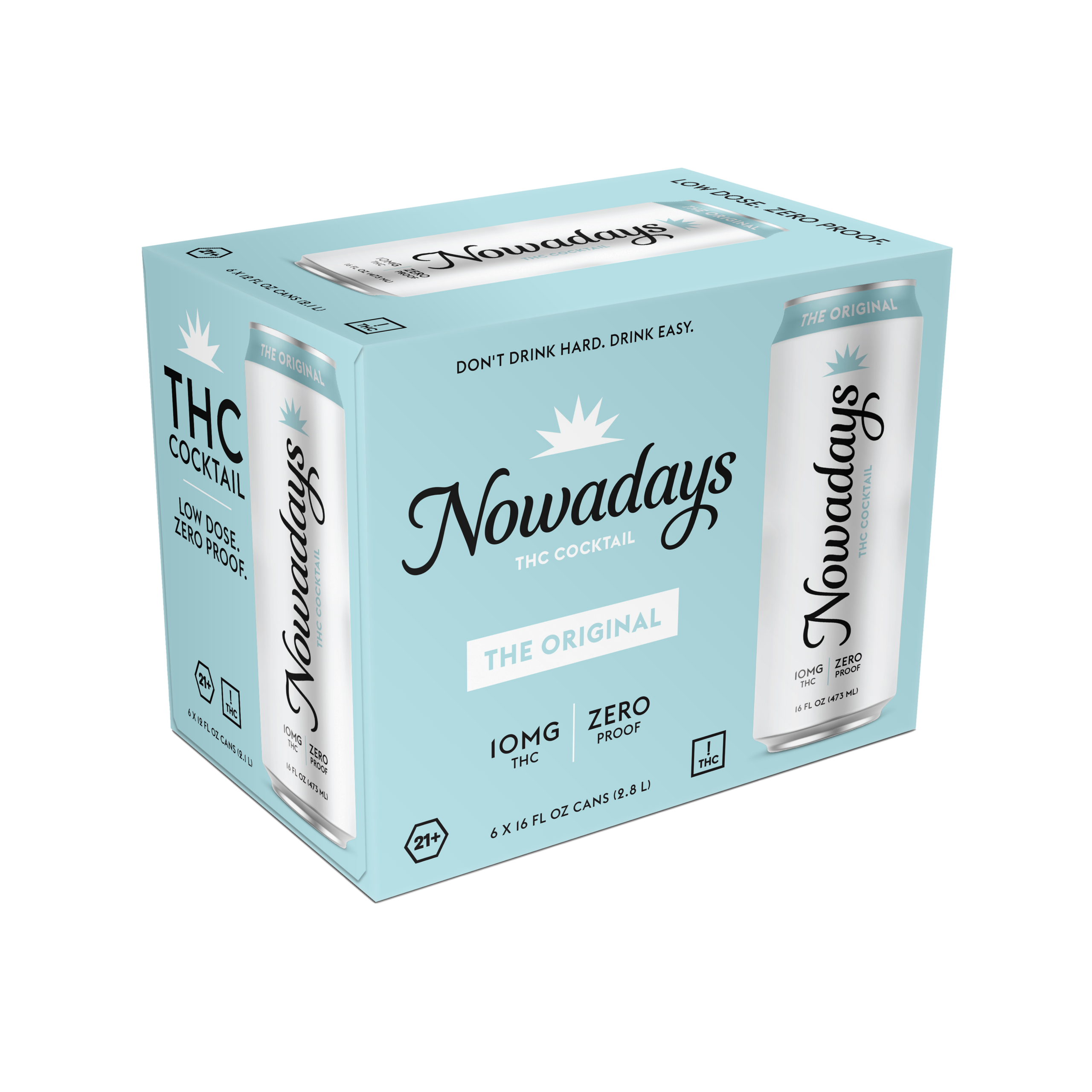 Nowadays The Original 10mg THC 16oz 6pk Cn