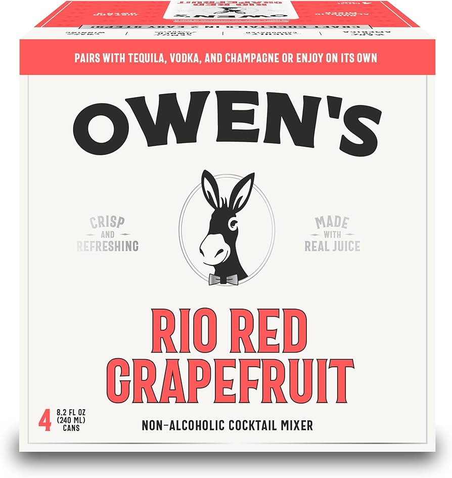 Owens Craft Mixers Rio Red Grapefruit 4pk Cn