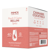 Pamos Peach Guava Bellini Spritz THC 10Mg 12oz 4pk Cn