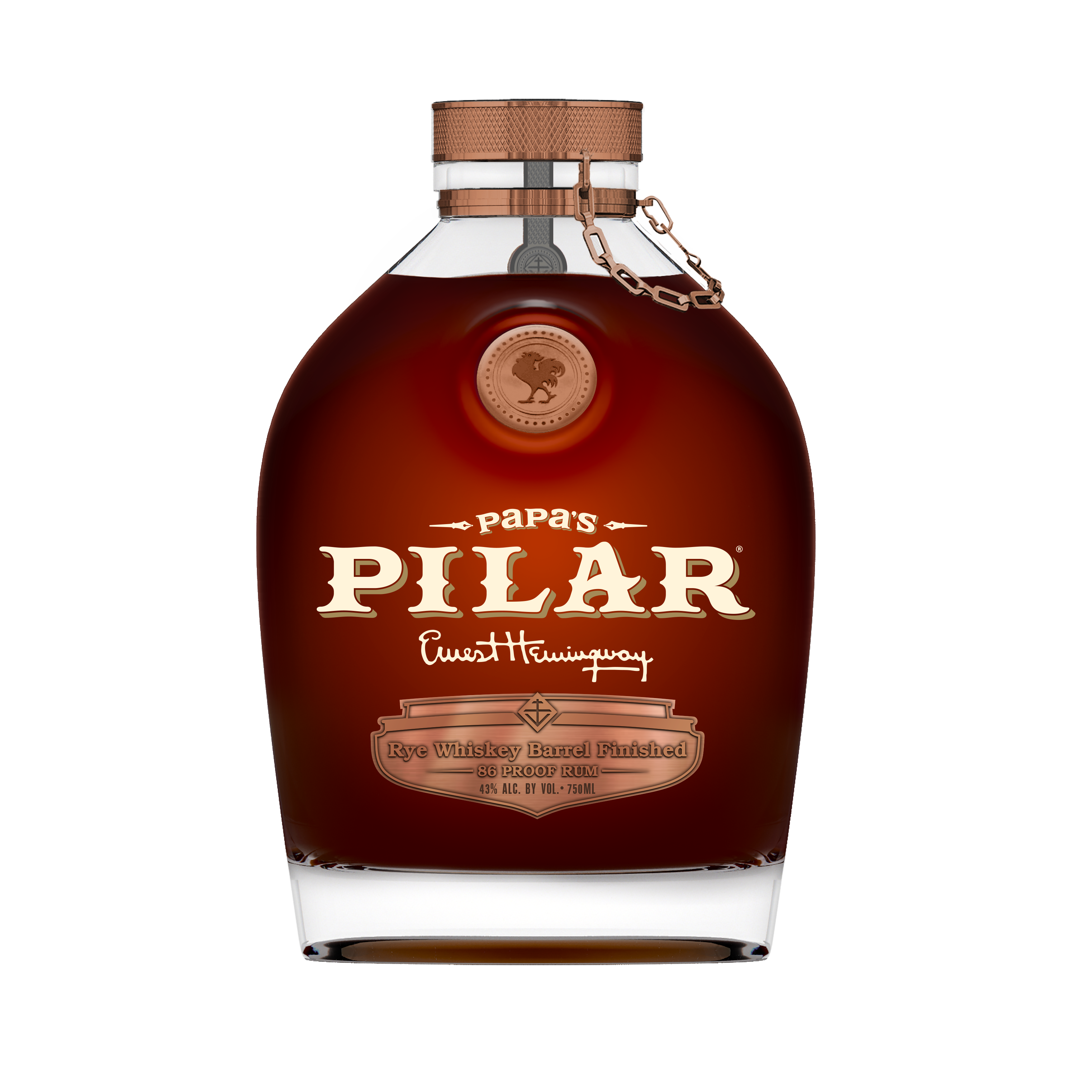 Papas Pilar Dark Rum Finished in Rye Barrels 750ml