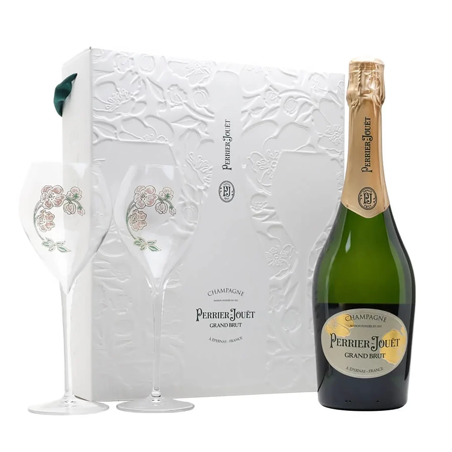 Perrier Jouet Grand Brut Gift Set 2 Flutes 750ml