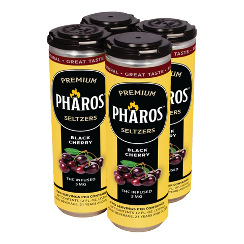 Pharos THC 5mg Black Cherry 12oz 4pk Cn