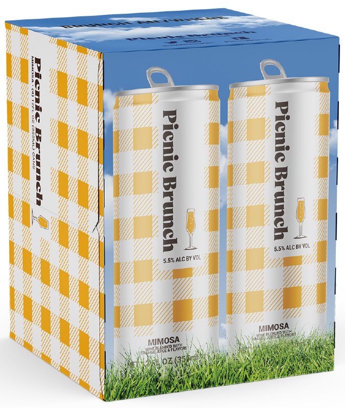Picnic Brunch Mimosa Cocktail 12oz 4pk Cn
