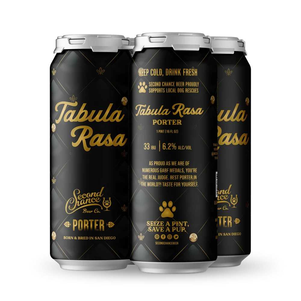 Second Chance Tabula Rasa Porter 16oz 4pk Cns
