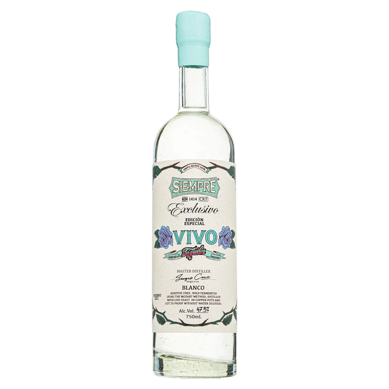 Siempre Vivo Blanco Tequila 750ml