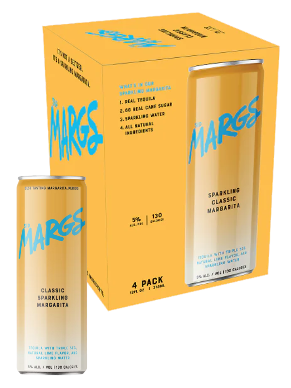Sip Margs Sparkling Classic Margaritas 4pk