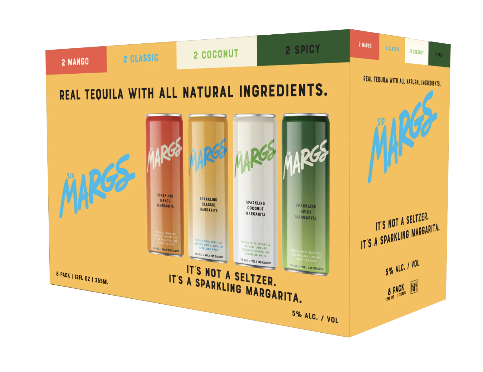 Sip Margs Sparkling Margaritas Variety 8pk