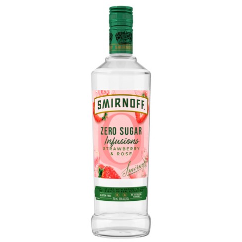 Smirnoff Zero Sugar Infusions Strawberry & Rose 750ml