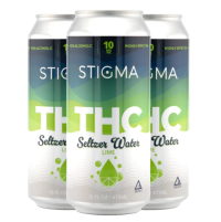 Stigma 10mg THC Lime Seltzer Water 4pk