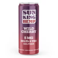 Sun King Hemp D9 10mg Wild Cherry Seltzer 12oz 4pk Cns