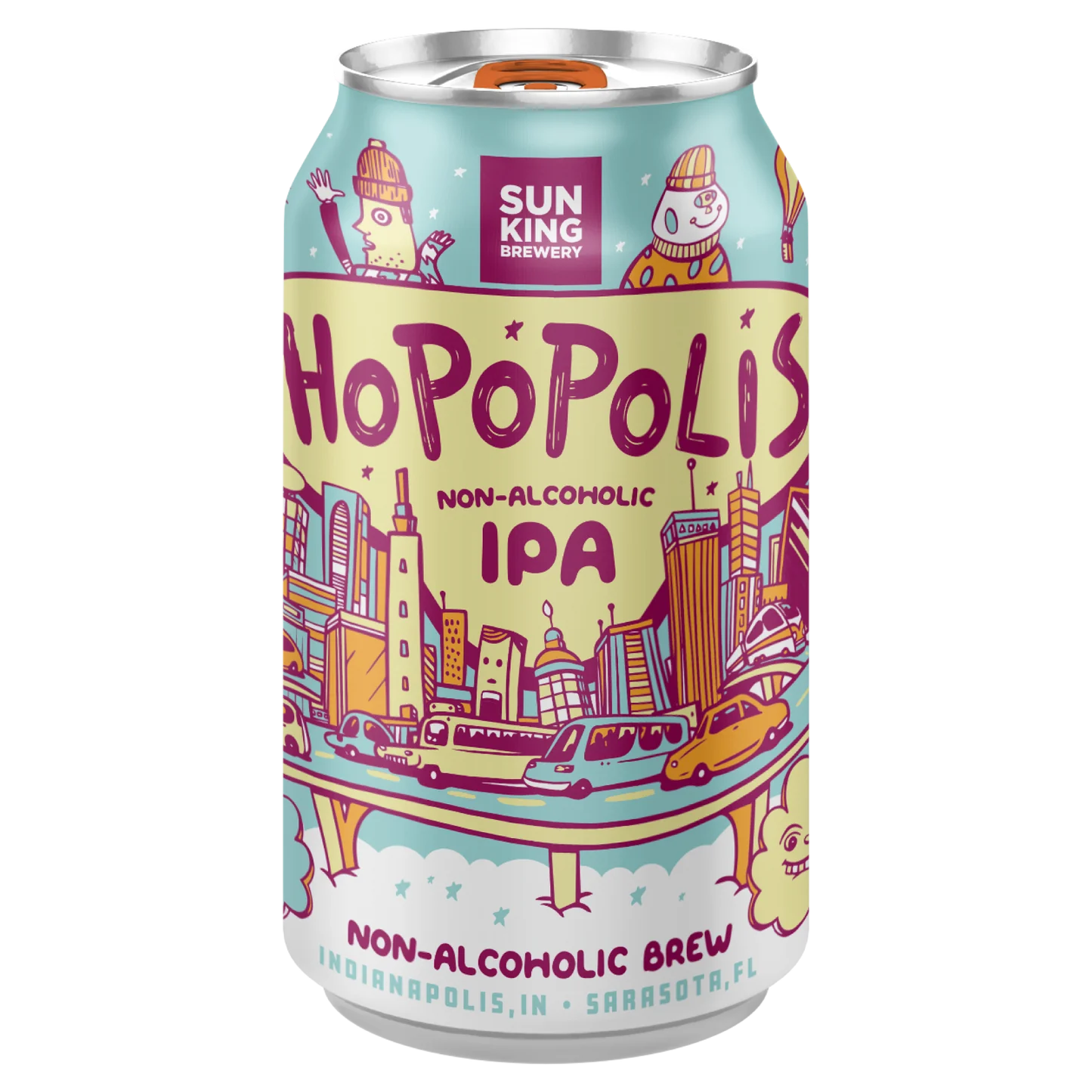 Sun King Hopopolis NA IPA 12oz 6pk Cn