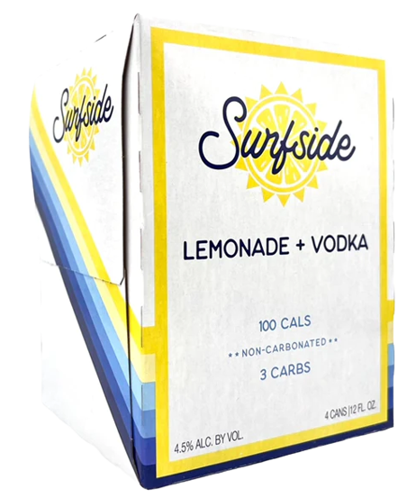 Surfside Lemonade & Vodka 12oz 4pk Cn