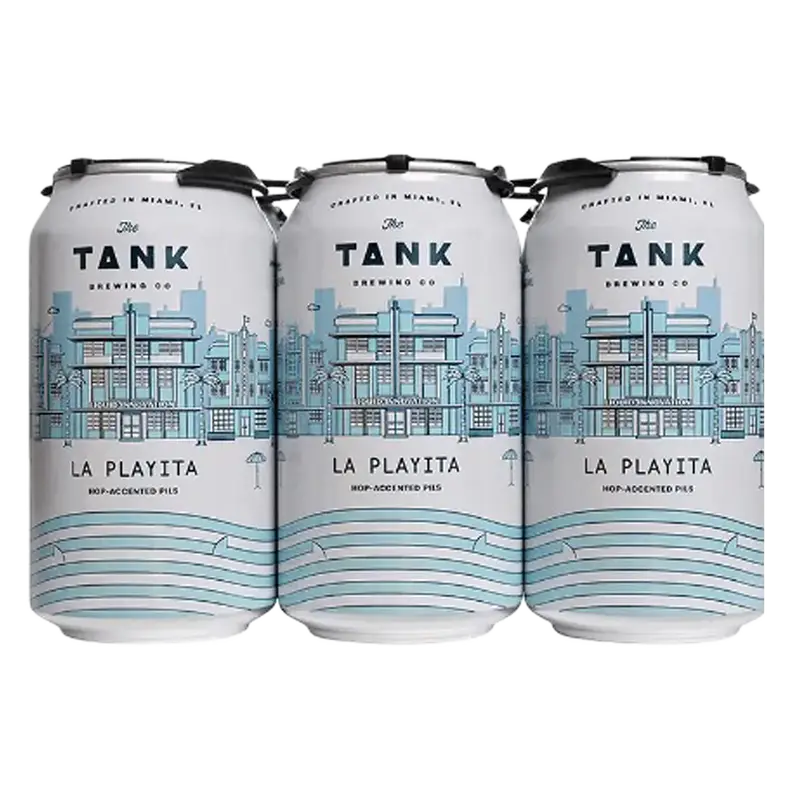 Tank Brewing La Playita Pilsner 12oz 6pk Cn