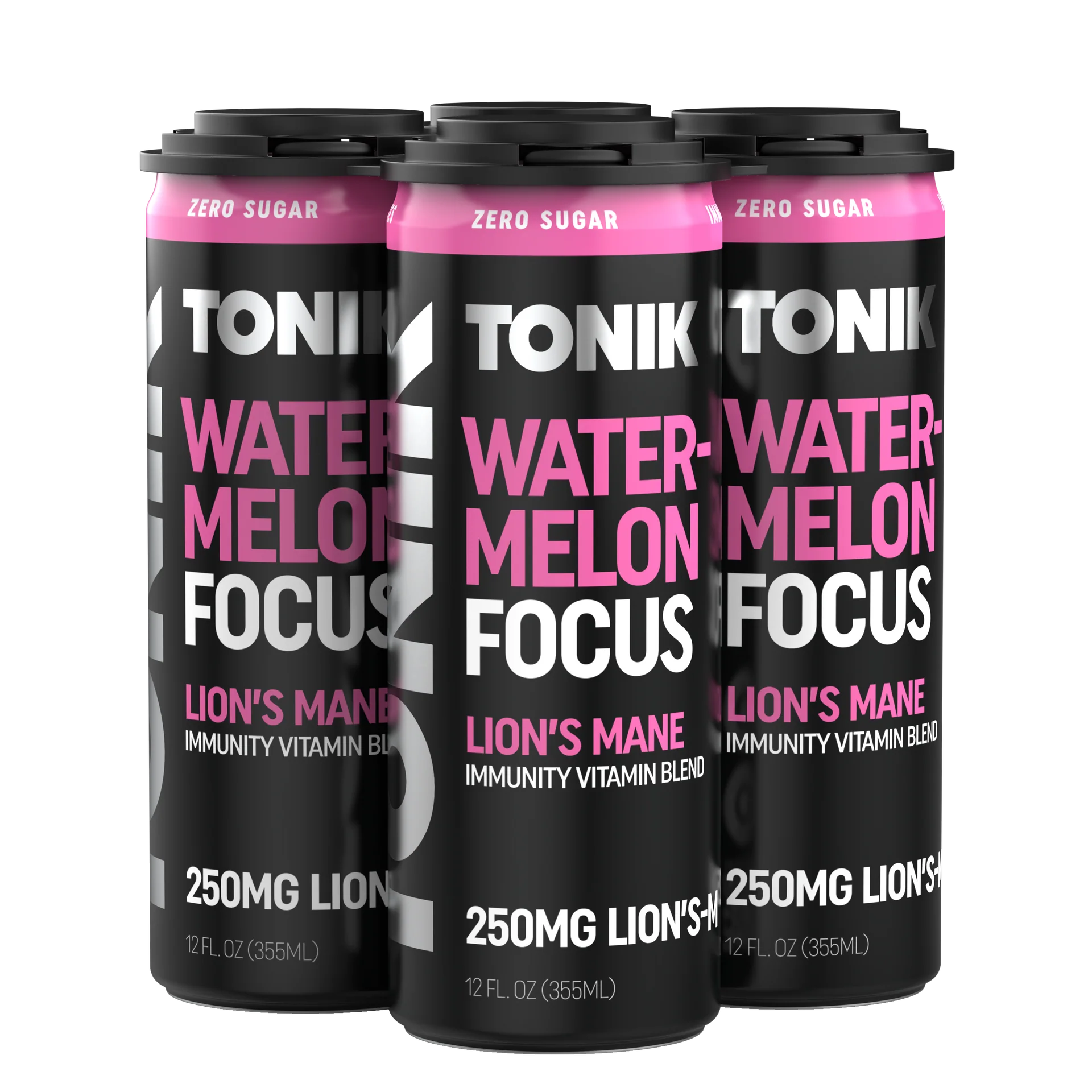Tonik 250ml Lions-M Watermelon Focus 12oz 4pk Cns