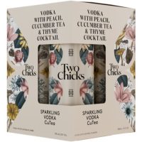 Two Chicks Vodka With Peach Cucumber Tea & Thyme 4pk Cn