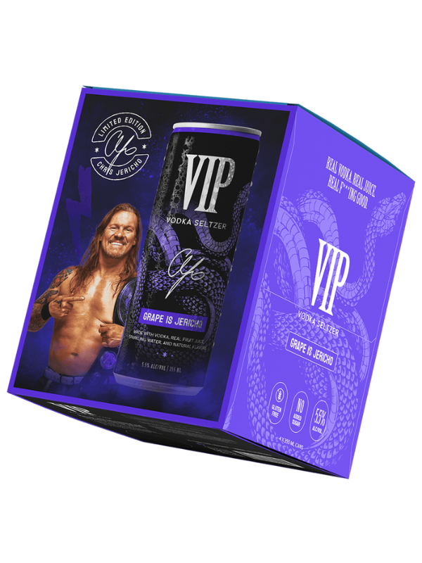 VIP Vodka Seltzer Grape Is Jericho 12oz 4pk Cn