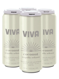 Viva Coconut Tequila Seltzer 4pk Can