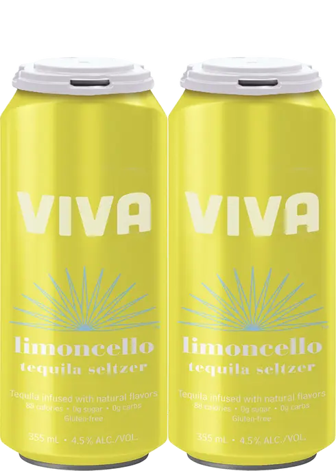 Viva Lemoncello Tequila Seltzer 4pk Can