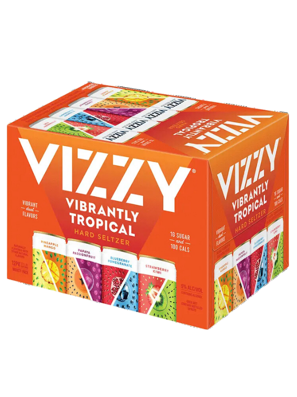 Vizzy Vibrantly Tropical Variety 12oz 12pk Cn