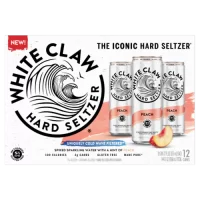 White Claw Peach Hard Seltzer 12oz 12pk Cn