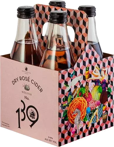 Wolffer Dry Rose Cider 12oz 4pk Btls